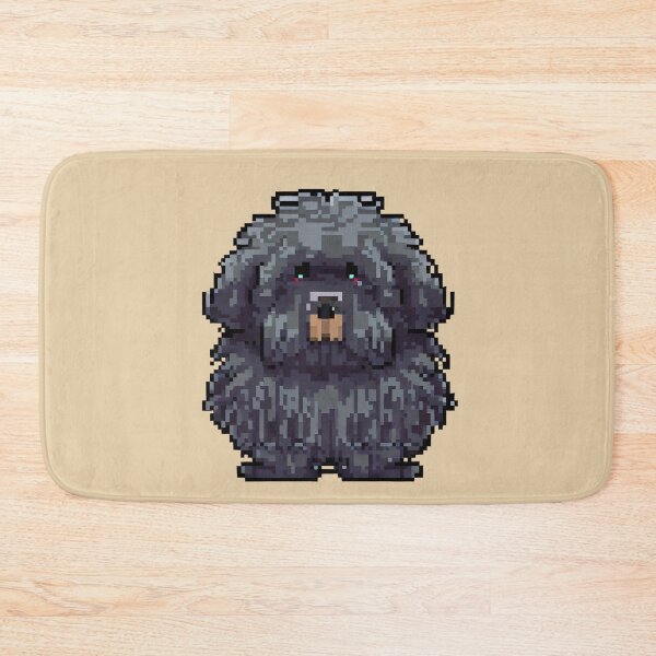 Item preview, Charming Puli Pixel Portrait in 2D - Pixel Dog Art designed and sold by Woof-n-Wear.