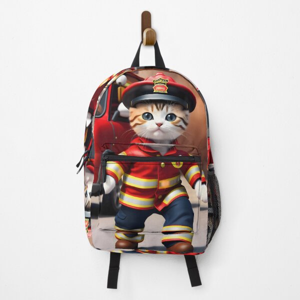 Item preview, Firefighter Cat - Modern Digital Art designed and sold by Ai-michiart.