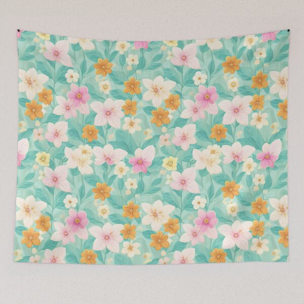 Item preview, Patron Floral vintage estilo acuarela designed and sold by EBESIGN.