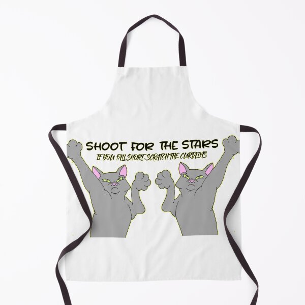 Item preview, Shoot For the Stars (if you fall short scratch the curtains) kitties cats designed and sold by BlazeBelushi.