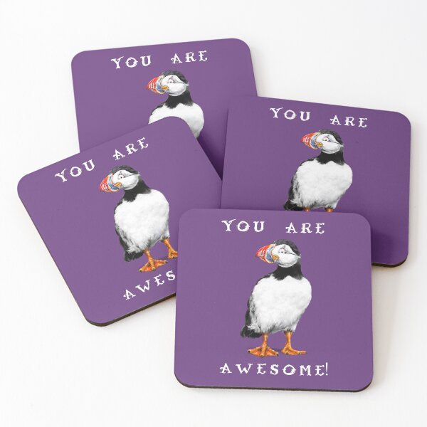 Item preview, You ARE Puffin Awesome! | W Cartoon Puffin Bird designed and sold by Snootrac.