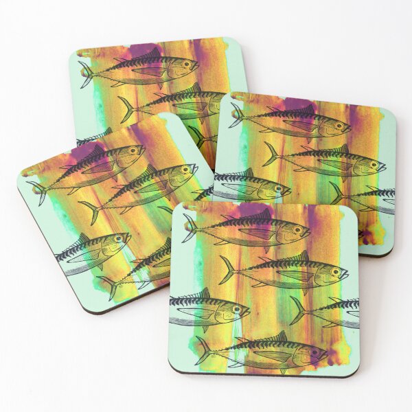Item preview, FISHES ENGRAVE-yellow mix designed and sold by BEATRIZ ABAITUA.
