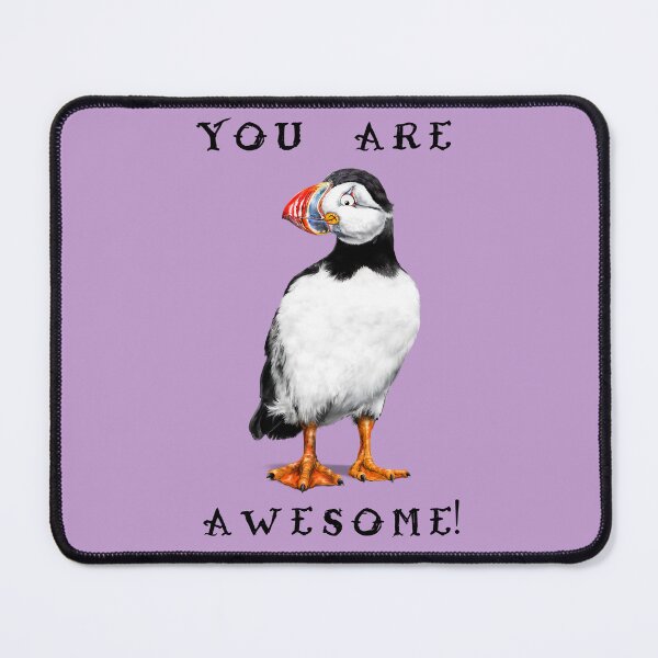 Item preview, You ARE Puffin Awesome! | B Cartoon Puffin Bird designed and sold by Snootrac.