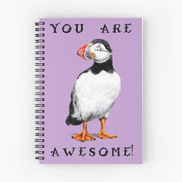 Item preview, You ARE Puffin Awesome! | B Cartoon Puffin Bird designed and sold by Snootrac.