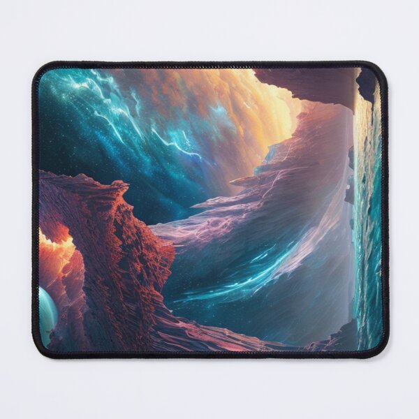 Item preview, Oceans magical lighting distant worlds fantasy other worlds - Landscape art designed and sold by dosedai.