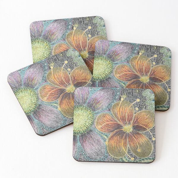 Item preview, Space Flowers - Mixed Media  designed and sold by Jillianamatt.