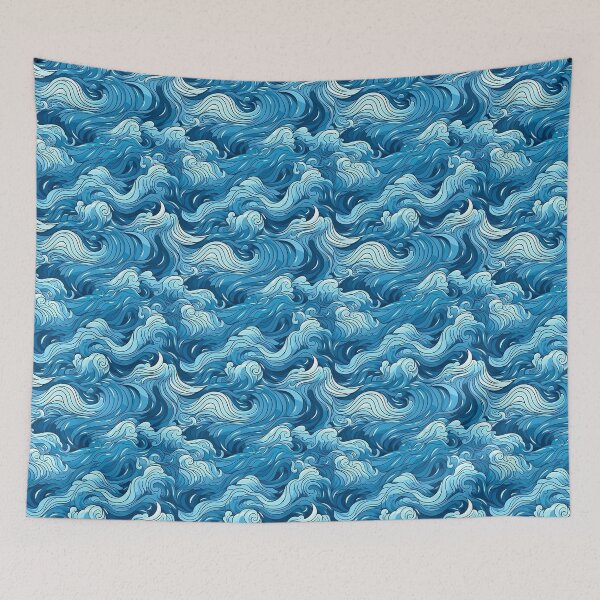 Item preview, Beautiful blue water waves designed and sold by StrongSouls.