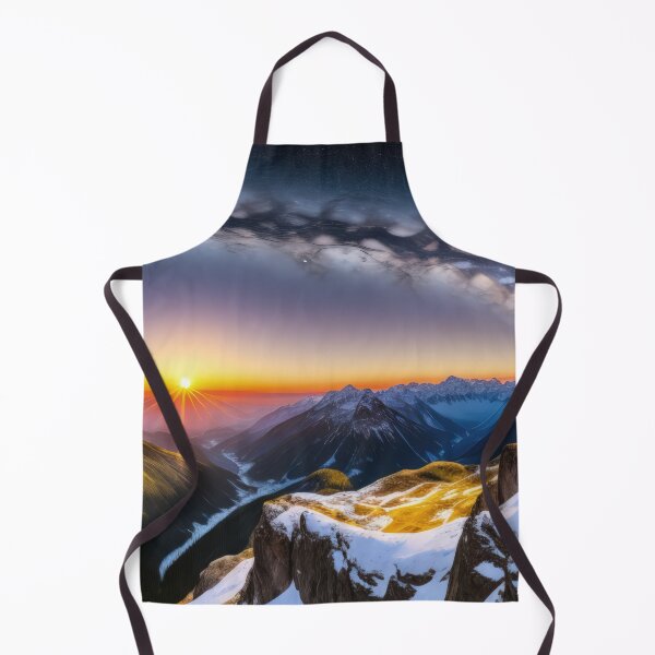 Item preview, Beautiful Panorama Galaxy Sunrise over Snow-Capped Mountains designed and sold by SunnyMcKenzie.