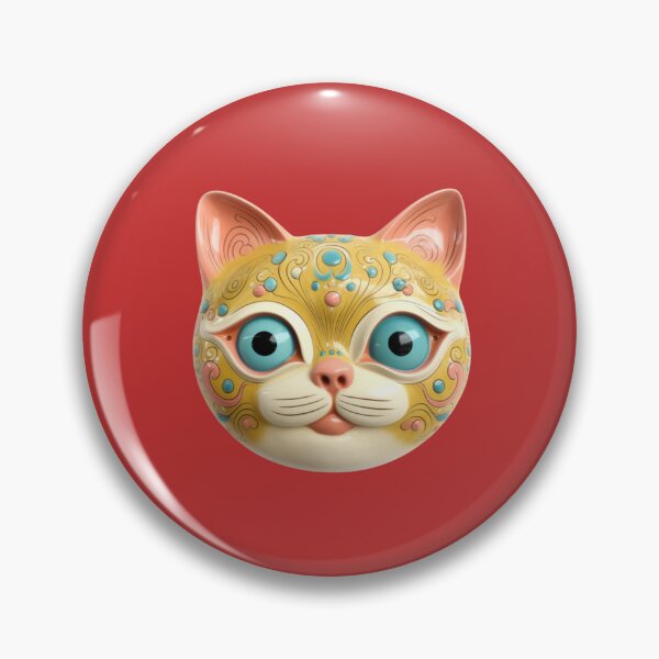 Item preview, Retro Kitschy Cat Heads designed and sold by KittyStampedeCo.