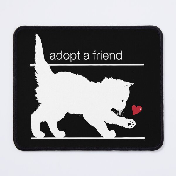 Item preview, Adopt a friend kitten, line art designed and sold by HelenDBVickers.