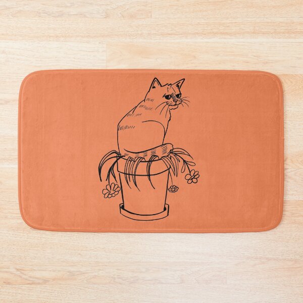 Artikelvorschau, Getigerte Katze auf dem Blumentopf entworfen und verkauft von SusanaDesigns.