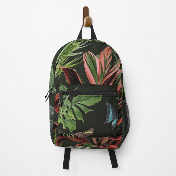 Item preview, Vintage illustration of tropical paradise with plants and butterflies designed and sold by CecyLL.