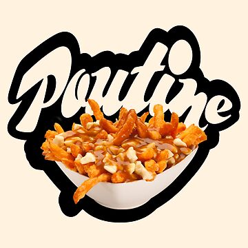 Artwork thumbnail, Poutine Fries Gravy Cheese Curds Retro Diner Restaurant Plate by Elizza Martin