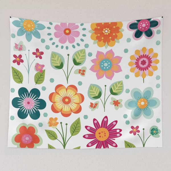 Item preview, A Retro Vintage Mod Flowers Design designed and sold by GoodOldVintage.