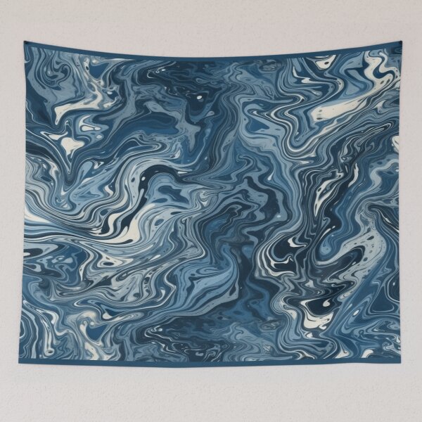 Item preview, Blue mystery pattern designed and sold by Foxclothier.