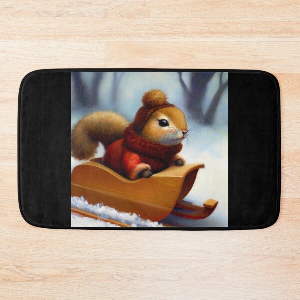 Item preview, Squirrel In A Sleigh designed and sold by CrankyOldDude.