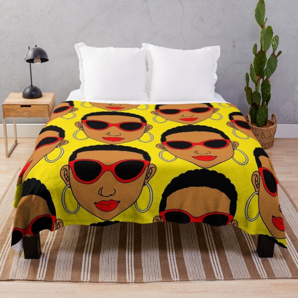 Item preview, Black Woman Wearing Red Sunglasses & Lipstick designed and sold by Deanna McRae.