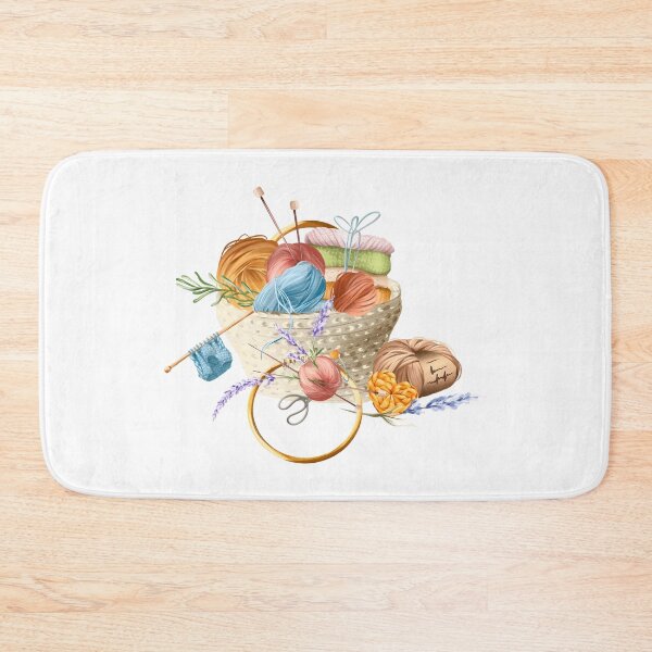 Item preview, Basket with Knitting Yarn for Knitting Lover designed and sold by silviaol.
