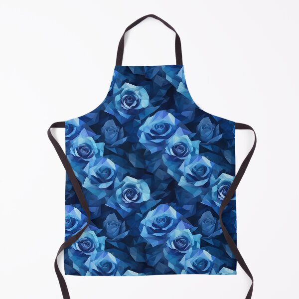Aperçu de l'œuvre Motif de roses bleues style Low Poly créée et vendue par StrongSouls.