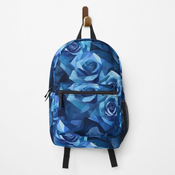 Artikelvorschau, Blaues Rosenmuster im Low-Poly-Stil entworfen und verkauft von StrongSouls.
