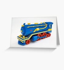 LEGO Train Engine Greeting Card