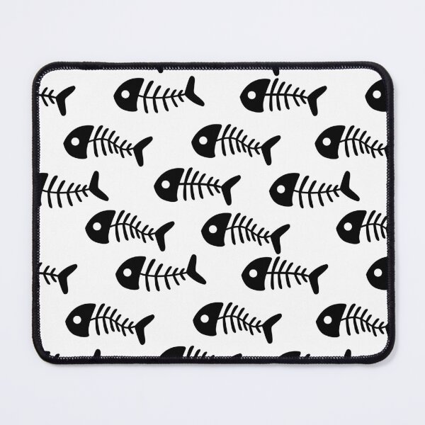 Item preview, Black Fish Bone White Pattern designed and sold by Moyanana.