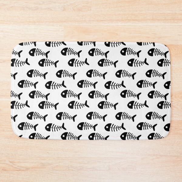 Item preview, Black Fish Bone White Pattern designed and sold by Moyanana.