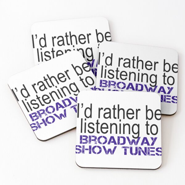 Item preview, I'd rather be listening...Broadway Show Tunes (BLACK)  designed and sold by ShakiraRow.