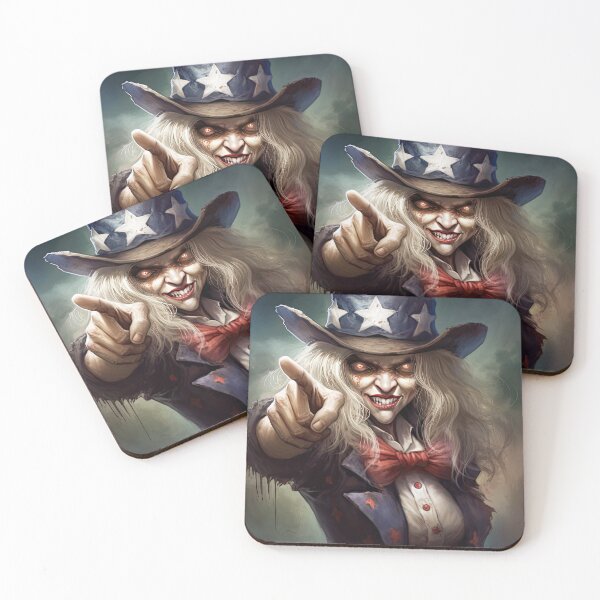 Item preview, Zombie Aunt Samantha Wants You #10 Patriotic Undead designed and sold by Ghastly Wicked Creations Studio.