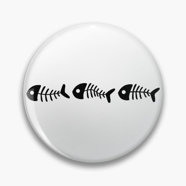 Item preview, Cute Three Black Fish Bone designed and sold by Moyanana.