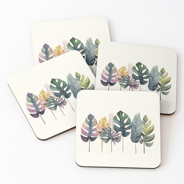 Item preview, Tropical Leaves in Line designed and sold by iCherryRed.