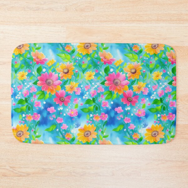 Item preview, Luxurious Floral Symphony, yellow and pink flowers on a magic art by Deeplek designed and sold by deeplek.