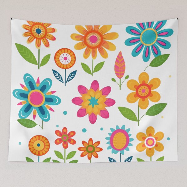 Item preview, A Retro Vintage Mod Flowers Design designed and sold by GoodOldVintage.