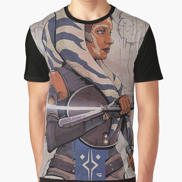 Ahsoka Tano Lekkus Pattern with Fulcrum logo Graphic T-Shirt by Rogue507