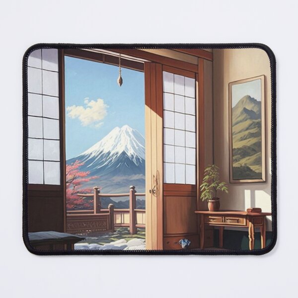 Item preview, Serenity Framed: Fuji's Living Room Vista designed and sold by Era-of-Traveler.