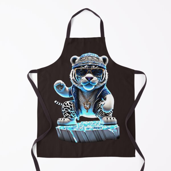 Item preview, Tiger in Blue Glass: Stylized Illustration of a Stylish and Modern Feline designed and sold by Jhuvel.