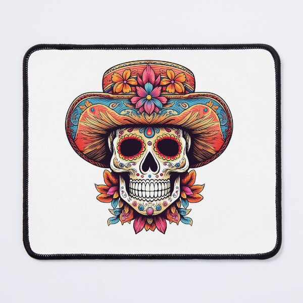 Item preview, Skull with Roses and Mexican Style Hat designed and sold by EBESIGN.