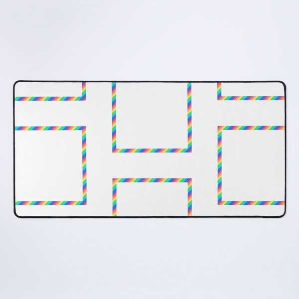Item preview, Oblique Rainbow Square Border Frame Colorful Lines, Pride LGBTQIA+ Simple Graphic Illustration on white background designed and sold by DotLinePlane.