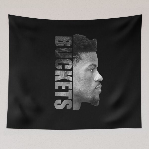 Item preview, Jimmy Butler, the basketball player known as "Jimmy Buckets", who has both black and white heritage. designed and sold by ModeChambersCo.