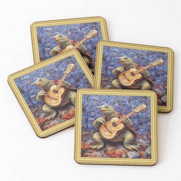 Item preview, Turtle Tempo : Mosaic Melodies for Music Lovers designed and sold by ChayanJaiya.