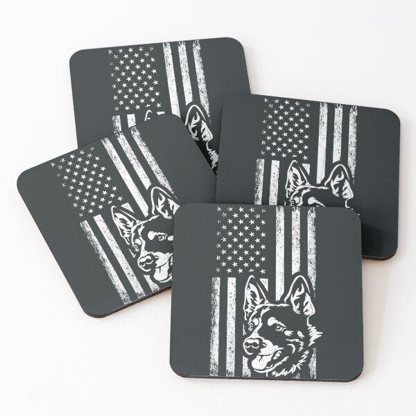 Item preview, Patriotic American Flag Queensland Blue Heeler   designed and sold by BullockColton.