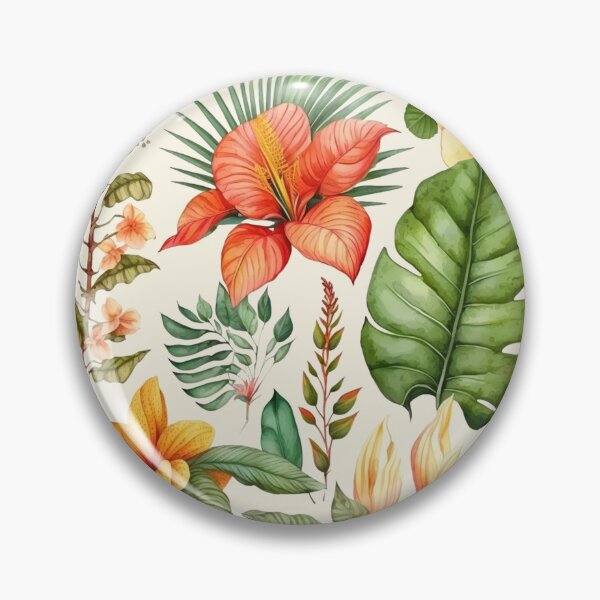 Item preview, Tropical Plants Flowers and Leaves designed and sold by iCherryRed.