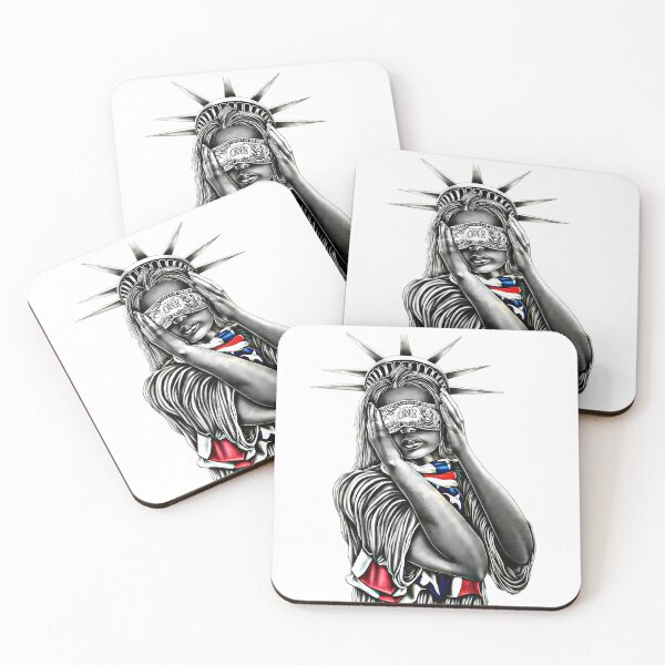Item preview, Blinded Freedom: Illustration Reflecting on the Relationship between Money and Freedom designed and sold by Jhuvel.