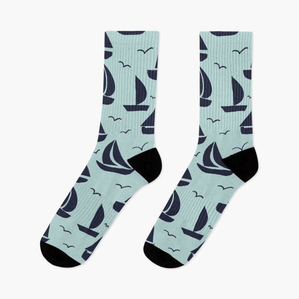 Item preview, Boats Teal and Navy designed and sold by AnchoredMae.