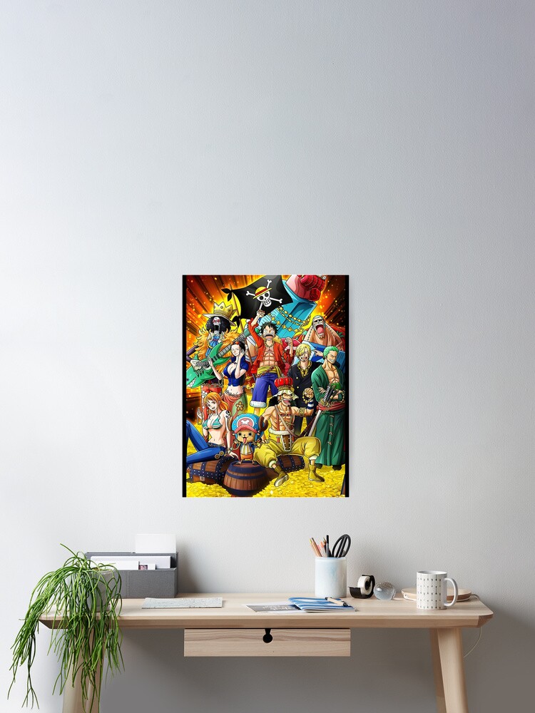 Straw hats one piece Poster for Sale by ChicJestersPai