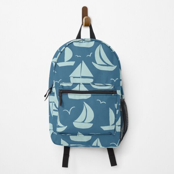 Item preview, Sail Boats Blue and Teal designed and sold by AnchoredMae.