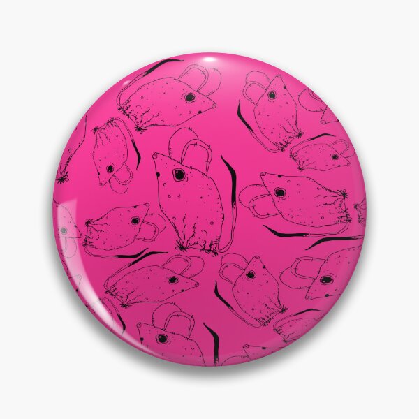 Item preview, TINY BUT MIGHTY BLACK x PINK RODENT MOUSE  designed and sold by GIVENGRACE.ART.