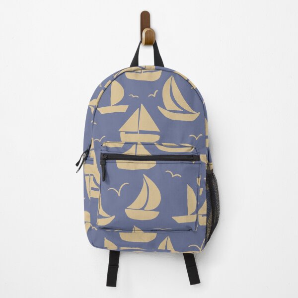 Item preview, Sail Boats Purple and Yellow designed and sold by AnchoredMae.
