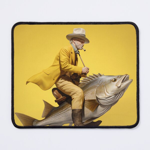 Item preview, cat Fishing Fisherman dad cowboy designed and sold by miraclemeows.