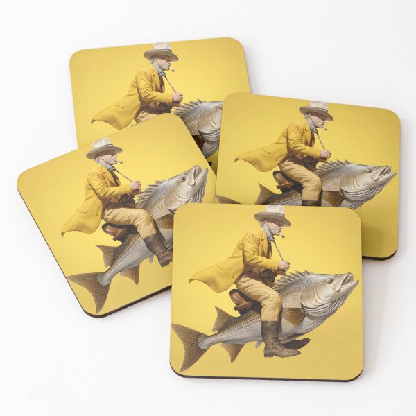 Item preview, cat Fishing Fisherman dad cowboy  designed and sold by miraclemeows.